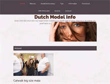 Tablet Screenshot of dutchmodelinfo.nl